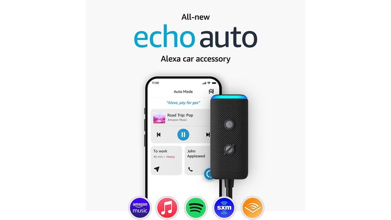 Parlante  Echo Auto 2da Gen Alexa Para El Carro