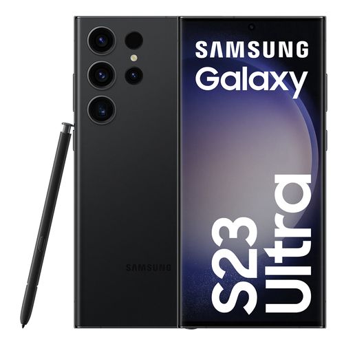 Celular Samsung Galaxy S23 Ultra 512GB, 12GB ram, cámara principal 200MP + 12MP + 10MP + 10MP, frontal 12MP, 6.8", Snapdragon, negro