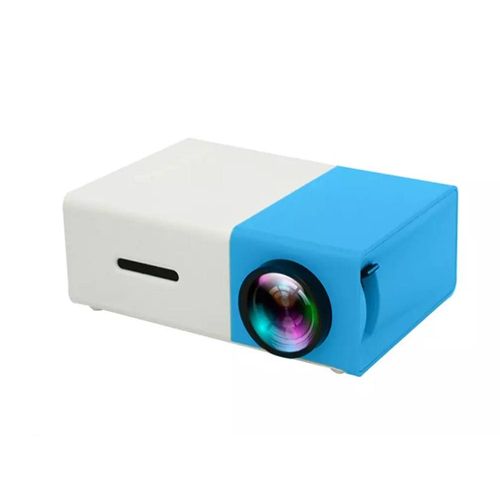 Proyector portátil OEM multimedia LED 1080P, proyección 60", ABS, control remoto, azul
