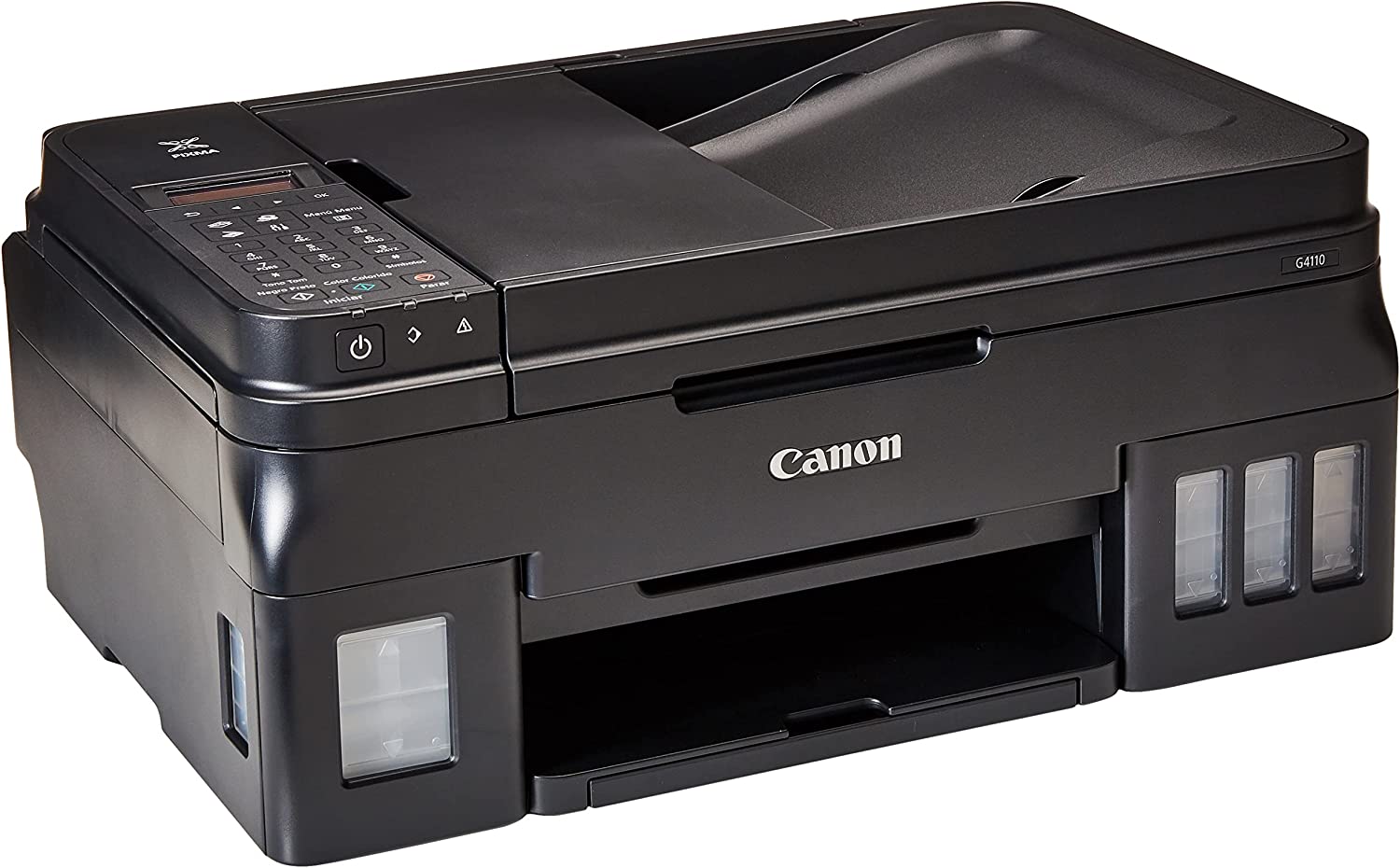 Impresora multifuncional Canon PIXMA G4110, ADF de 20 hojas, inalámbrica,  tanques de tinta integrados
