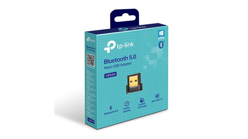 Adaptador usb bluetooth 5.0 TP Link UB500 para PC y laptop, negro - Coolbox