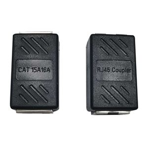Acoplador RJ45 Teraware, compatible cable ethernet, cat5, cat5e, cat6, negro