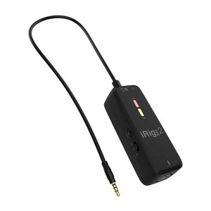 Interfaz de micrófono móvil IK Multimedia IRIG PRE 2, 48V, para apple, negro