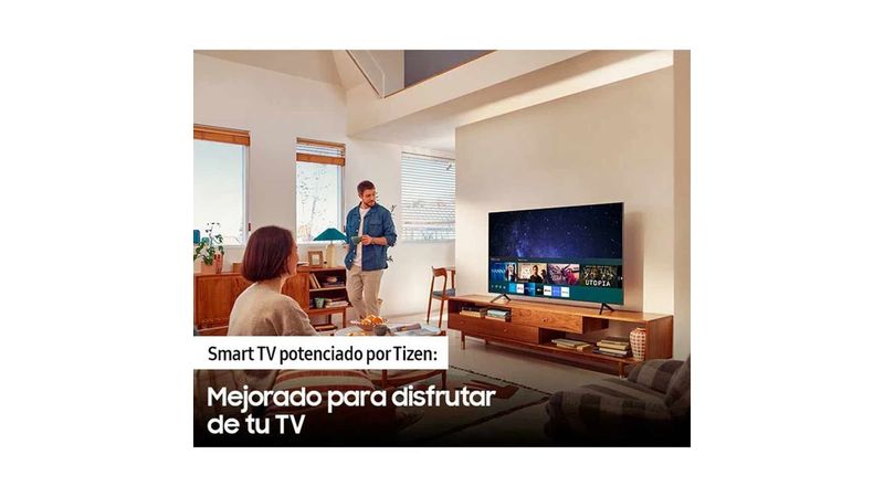 Smart TV Samsung 4K 65 LED, Ultra HD, PurColor, sistema Tizen integrado,  65AU7090G