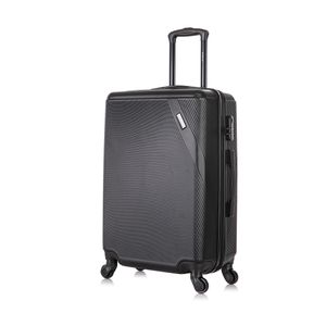 Maleta de bodega Dukap Discovery 61 cm, capacidad 15 kg, 4 ruedas 360°, cerradura de combinación, ABS, negro