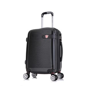Maleta de bodega Dukap Barcelona 51cm, capacidad máx. 10kg, 4 ruedas dobles 360°, cerradura de combinación, ABS, negro
