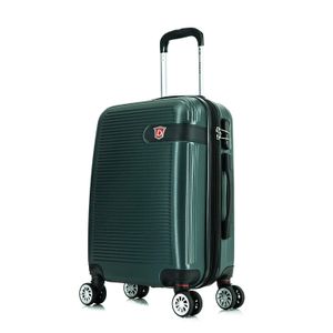 Maleta de bodega Dukap Barcelona 51cm, capacidad máx. 10kg, 4 ruedas dobles 360°, cerradura de combinación, ABS, verde
