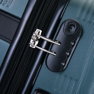 Maleta de bodega Dukap Barcelona 71cm, capacidad máx. 23kg, 4 ruedas dobles 360°, cerradura de combinación, ABS, verde