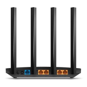 Router TP-Link Archer C80 inalámbrico, doble banda, 1300 mps 5GHz + 600 mps 2.4GHz, 4 puertos LAN, 4 antenas