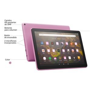 Tablet Amazon Fire HD 10 10.1" FHD, 32GB, 3GB RAM, cámara principal 5MP, frontal 2MP, lavanda