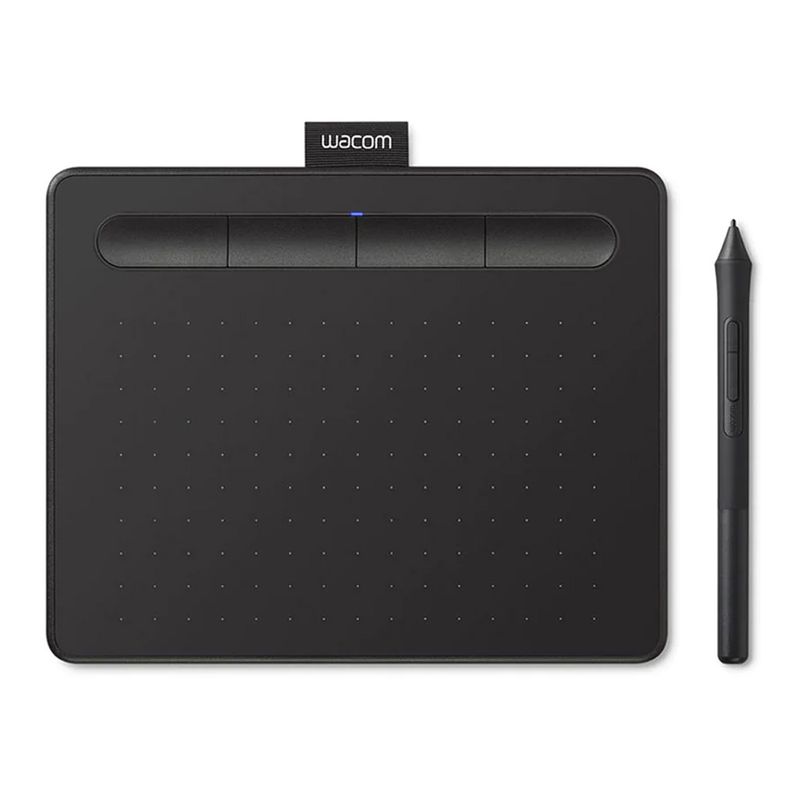 Tablet Gráfica Wacom Intuos Small Pen 4K negro frontal