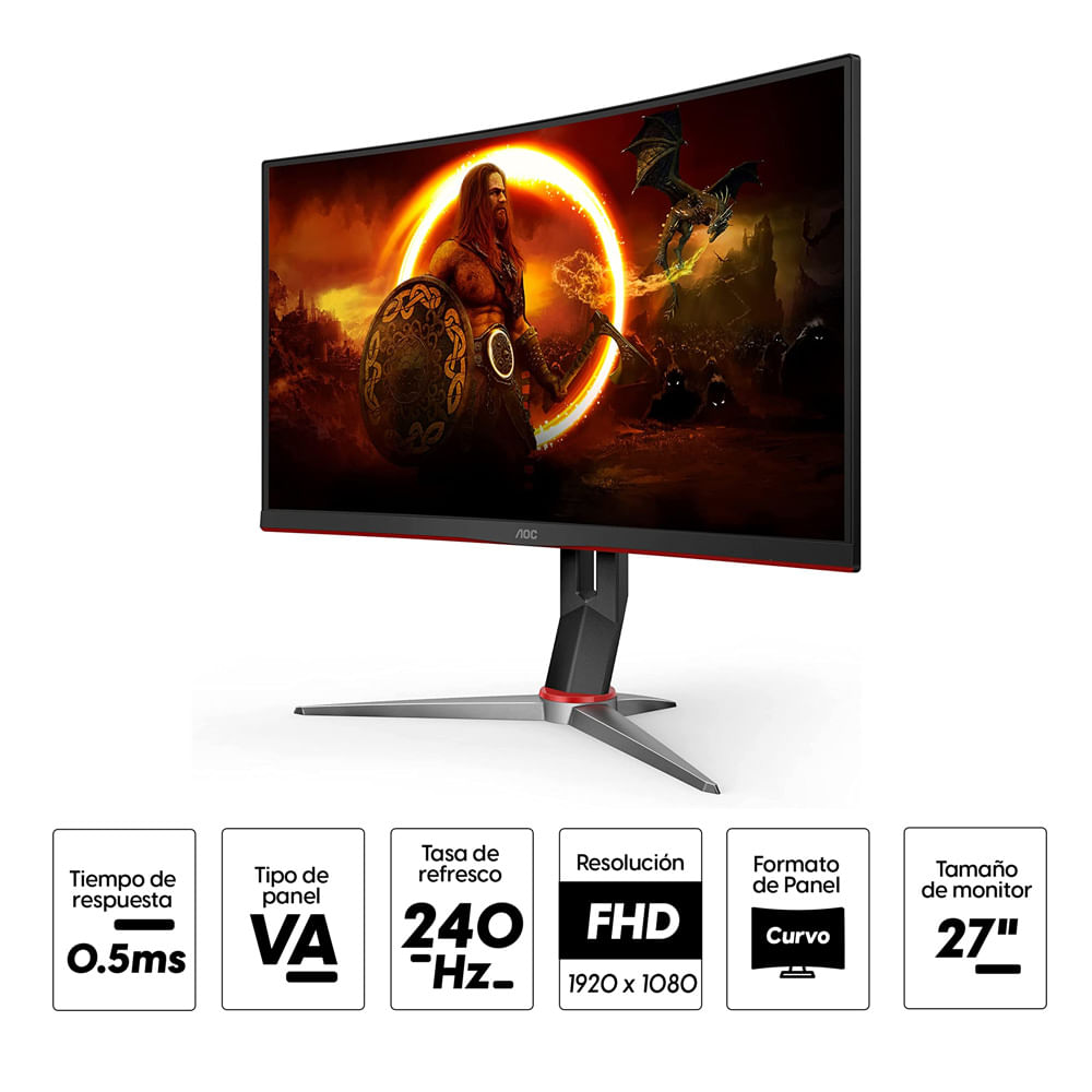 Monitor AOC Gaming 27G2 WLED 27 IPS 1920X1080 FHD, 144HZ , VGA-DPI