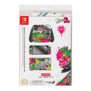 Skin y Protector Set Nintendo Switch Splatoon 2 Sound The Alarm