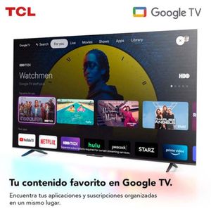 Smart TV 43" TCL LED 4K, Ultra HD, sistema Google Tv integrado, 43P635