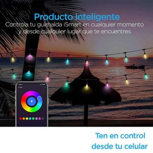 Guirnalda de luces inteligente iSmart SH-LSB conexión wifi, RGB, 7 m