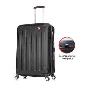 Set de 2 maletas de bodega Dukap Intely 51 y 71 cm, 4 ruedas, USB y balanza digital integrada, negro