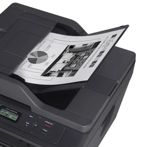 Impresora multifuncional láser Brother DCP-L2540DW Wi-Fi, inalámbrica, monocromática con impresión Dúplex, usa cartuchos de tóner