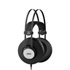 Audífonos over ear sin micrófono AKG K-72 conexión 3.5 mm con adaptador 1/4", cable 3 m, negro