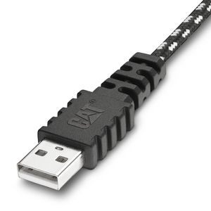 Cable carga y datos Cat, USB-C, 1.8 metros, negro