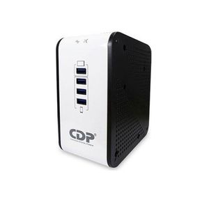 Estabilizador de voltaje CDP R2CU-AVR 1008I, 8 tomas de salida 4, puertos USB, 1000VA/500W, blanco