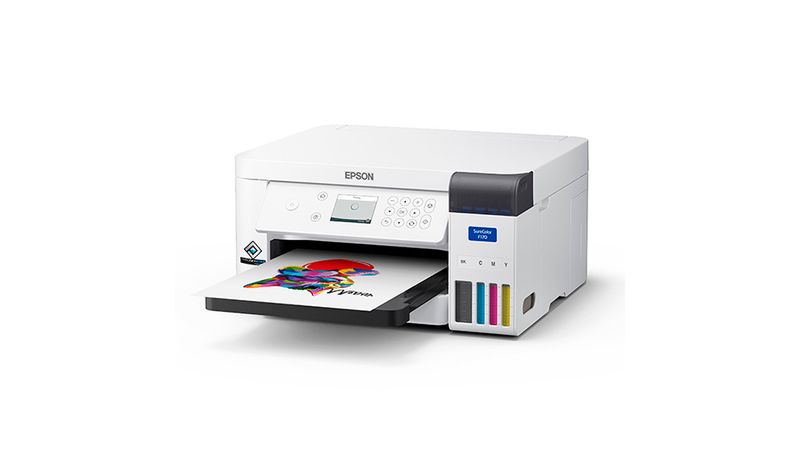 Impresora de sublimación Epson + botellas de tinta, inalámbrica, Surecolor  F170, Wi-fi y Ethernet, blanco - Coolbox