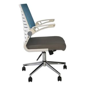 Silla ergonómica giratoria Decorplas Onix, marco PP, inclinación, brazos rebatibles, 100 a 120 kg aprox, azul
