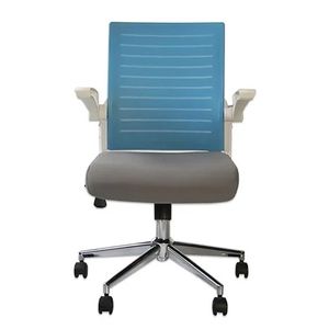 Silla ergonómica giratoria Decorplas Onix, marco PP, inclinación, brazos rebatibles, 100 a 120 kg aprox, azul