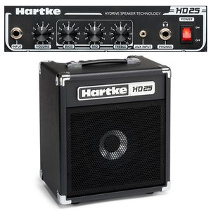 Amplificador de bajo Hartke Systems HD25 25W, parlante 8", color negro