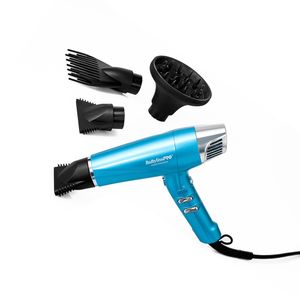 Secador de cabello Babyliss Pro dual Ionic, 1700W, 3 niveles de velocidad, 3 niveles de temperatura, azul