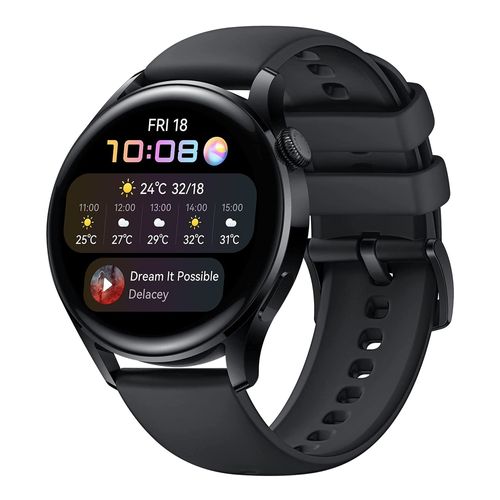Smartwatch Huawei Watch 3 gps, resistente al agua, máx. 14 días, modos deportivos, 1.4", negro