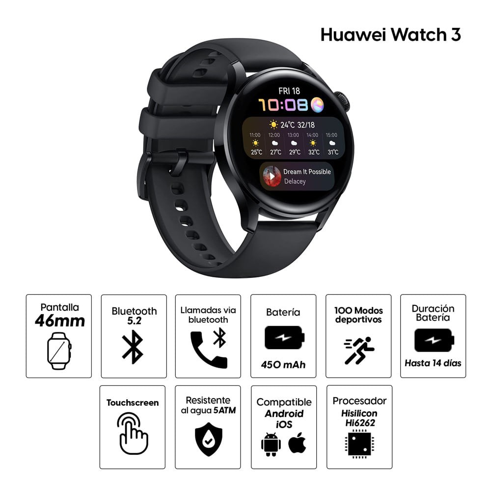 Huawei Watch 3: características, precio y todo sobre el smartwach