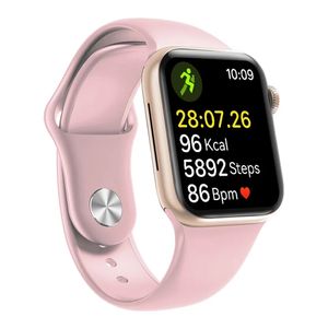 Smartwatch Roadtrip Watch S3 42mm, IP65, detección de frecuencia cardiaca y presión arterial, llamadas BT, rosa + correa deportiva Blanca