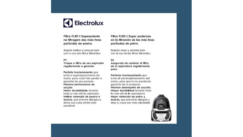 Filtro hepa para aspiradora Electrolux MOD: Lit31 - Técnico Express