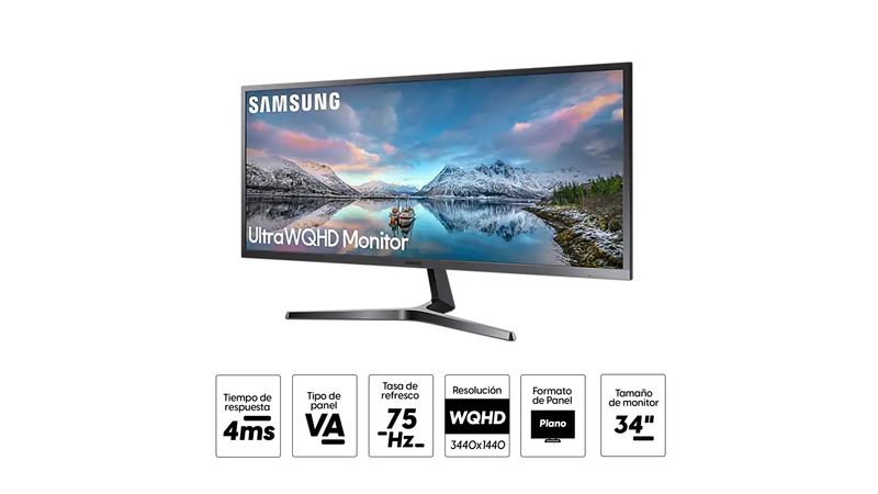 Monitor Samsung 34 S34J550WQL 2K ULTRAWIDE