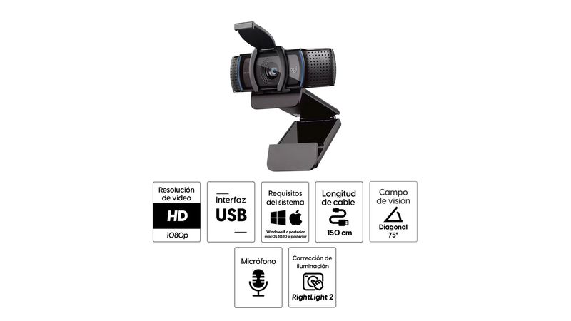 Camara logitech c920 discount caracteristicas