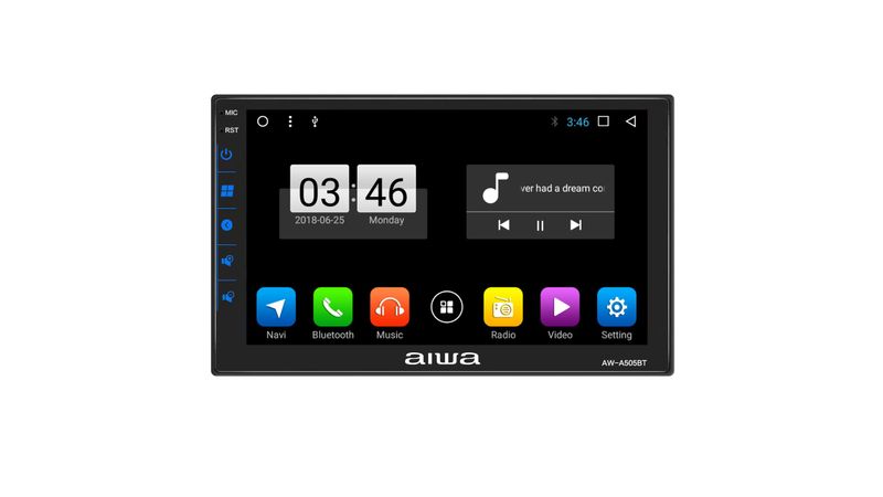 AUTORADIO TACTIL 4 PULGADAS 1 DIN BLUETOOTH MIRRORLINK AIWA