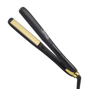 Alisadora Babyliss Pro graphite Titanium Iónica, placa 27 mm, 232°C, cable 2.75 m, negro y dorado