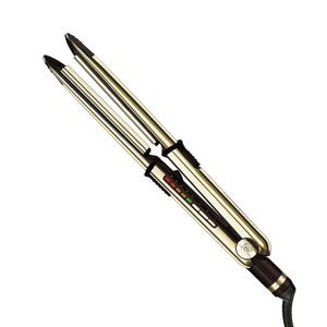 Alisadora Babyliss Pro Óptima Gold, 240°C, cable 2.75 m, dorado