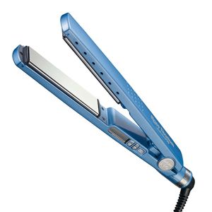 Alisadora Babyliss Pro Nano Titanium, 232°C, cable 2.75 m, celeste