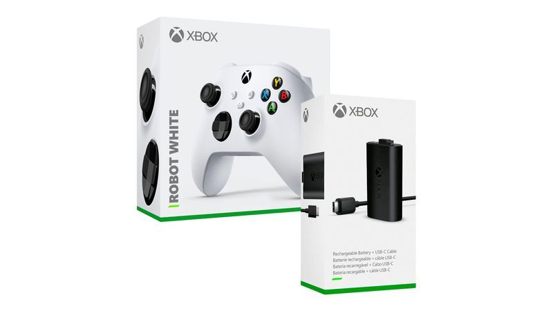 Mando Xbox Blanco Series x Wireless + Bateria Recarble - Coolbox