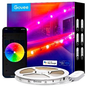 Tira led inteligente Govee RGBIC PRO, 5 metros, Wifi, compatible con Alexa y Google Home, multicolor