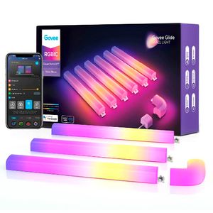 Barras de luz led Govee RGBIC inteligente, 6 barras y 1 esquina, compatible con Alexa y Google, multicolor