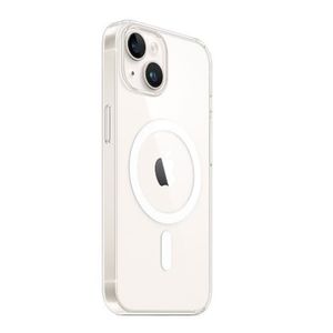 Case para iPhone 14 con MagSafe para carga inalámbrica, para accesorios magnéticos, TPU rígido, transparente