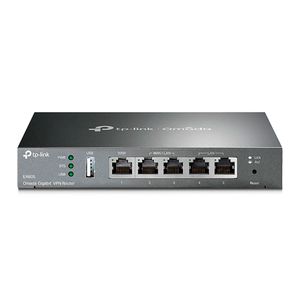 Router TP-Link ER605, gestión Omada, 5 Puerto Gigabit, VPN, negro