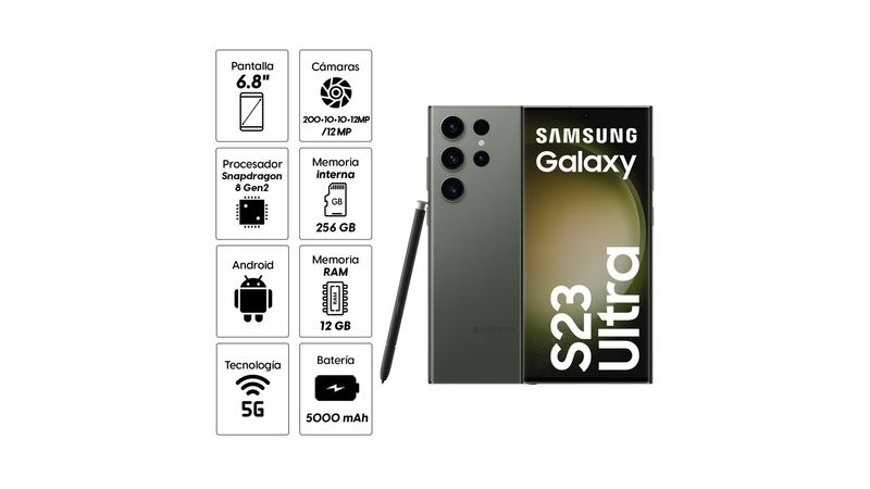 Celular 5G Samsung Galaxy S23 Verde 256GB