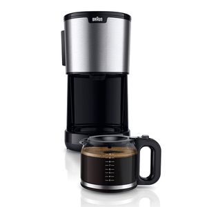 Cafetera de filtro Purshine Braun, 1000 W, 10 - 15 tazas, negro