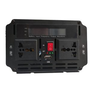 Inversor De Corriente 12v A 220v 5000w 1 Usb 2 Sockets Lcd SANTOFA