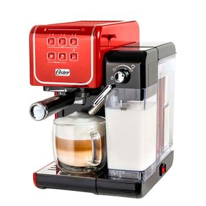 Cafetera Oster PrimaLatte Touch BVSTEM6801R 1170w, capacidad 1400 ml + Pop corn Imaco PO120R 1100w, plástico ABS