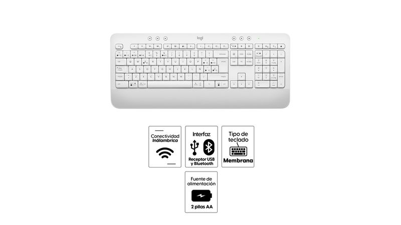 Logitech Signature K650 Teclado Inalámbrico Bluetooth Grafito