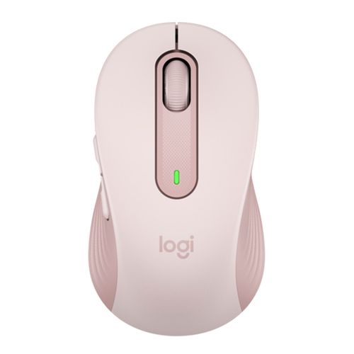 Mouse inalámbrico Logitech Signature M650 receptor USB/bluetooth, 4000 dpi, 5 botones, usa pila, rosa